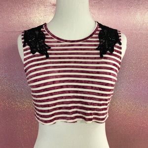 Vintage candies super cropped top